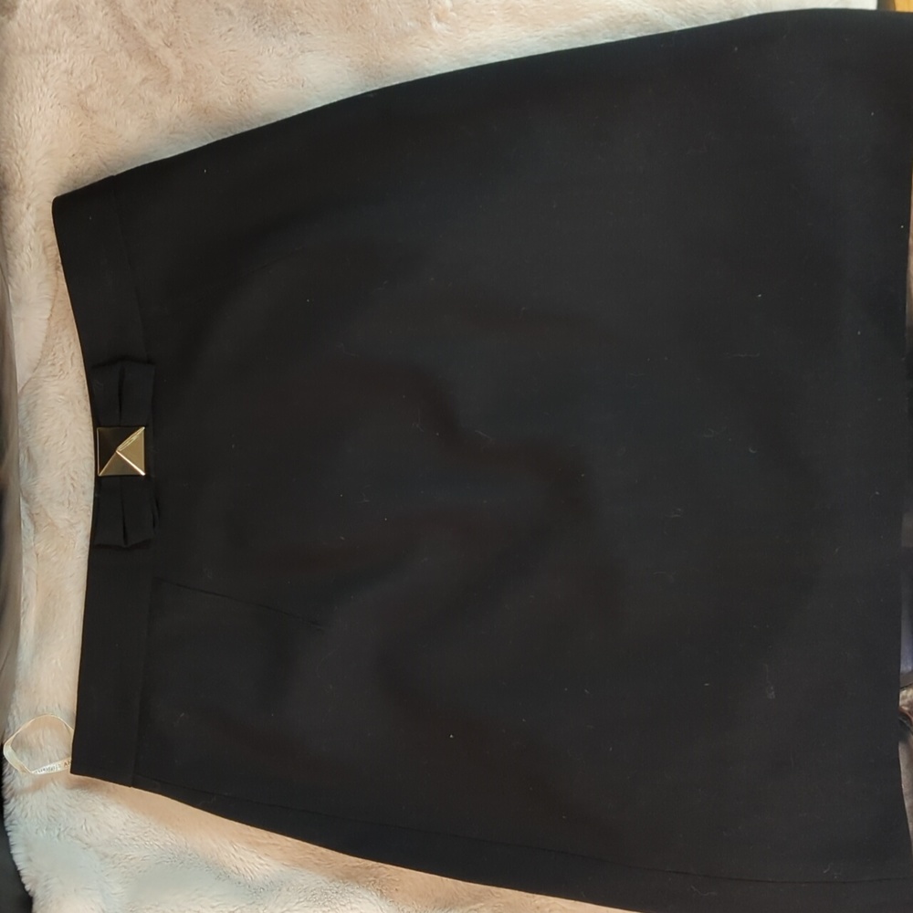 Kate Spade black wool lined mini skirt